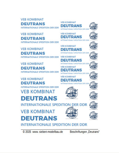Decal deutrans spedition - -,